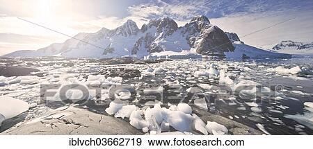 Stock Photo - "Ice floes in the Southern Ocean, Antarctic Peninsula, Antarctica". Fotosearch