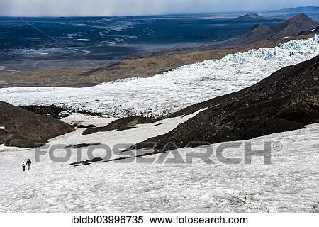"Ice formation, hike through snow field, snow-capped volcanic mountain chain Kverkfjoll, on the northern edge of the Vatnajokull glacier, highlands, Iceland, Europe" View Large Photo Image Stock Photography - "Ice formation, hike through snow field, snow-capped volcanic mountain chain Kverkfjoll, on the northern edge of the Vatnajokull glacier, highlands, Iceland, Europe". Fotosearch