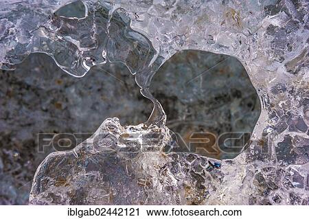 Stock Image - "Ice formation, Kongsfjorden, Spitsbergen West coast, Svalbard archipelago, Norway, Europe". Fotosearch