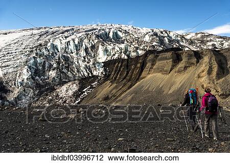 "Ice formations, hike through snow-capped volcanic mountain chain Kverkfjoll, on the northern edge of the Vatnajokull glacier, highlands, Iceland, Europe" View Large Photo Image Stock Image - "Ice formations, hike through snow-capped volcanic mountain chain Kverkfjoll, on the northern edge of the Vatnajokull glacier, highlands, Iceland, Europe". Fotosearch