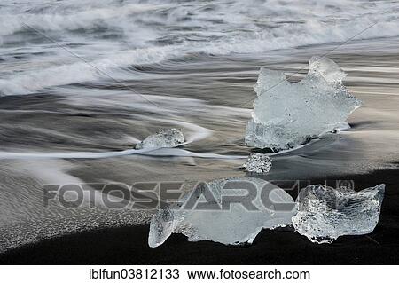 "Ice formations on the beach of Jokulsarlon, Southeast Iceland, Iceland, Europe" View Large Photo Image Stock Image - "Ice formations on the beach of Jokulsarlon, Southeast Iceland, Iceland, Europe". Fotosearch