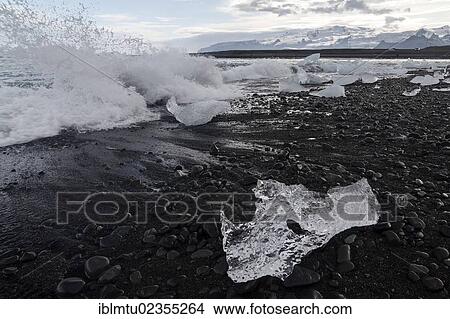 "Ice on the beach of Joekulsarlon Glacier Lake, South Iceland, Iceland, Europe" View Large Photo Image Picture - "Ice on the beach of Joekulsarlon Glacier Lake, South Iceland, Iceland, Europe". Fotosearch