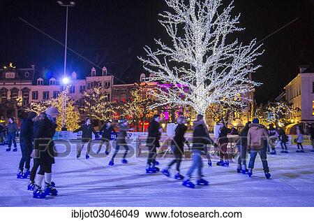 "Ice rink and Christmas market on Vrijthof square in the historic town centre, Servatius Basilica Church, Maastricht, Limburg, The Netherlands, Europe" View Large Photo Image Stock Photo - "Ice rink and Christmas market on Vrijthof square in the historic town centre, Servatius Basilica Church, Maastricht, Limburg, The Netherlands, Europe". Fotosearch