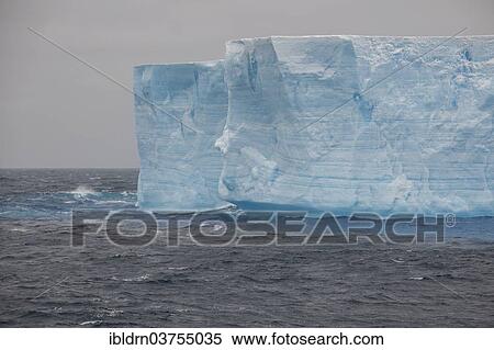Stock Photography - "Iceberg floating in the South Atlantic Ocean, Weddell Sea, Antarctic Peninsula, Antarctica". Fotosearch