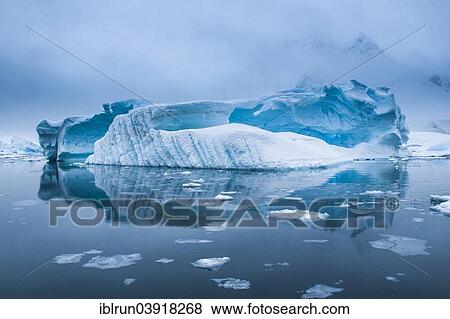 Stock Photo - "Iceberg in the Antarctic waters, Enterprise Island, Antarctica". Fotosearch