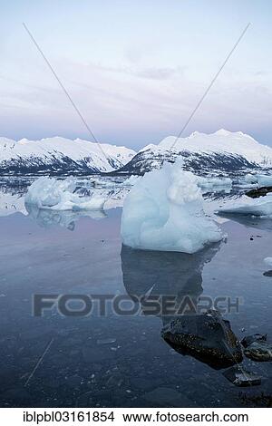 "Icebergs at College Fjord, Anchorage, Alaska, United States, North America" View Large Photo Image Picture - "Icebergs at College Fjord, Anchorage, Alaska, United States, North America". Fotosearch
