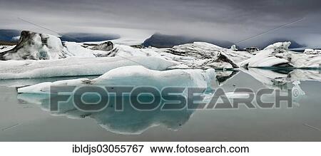 "Icebergs on the Jokulsarlon, glacial river lagoon, Jokulsarlon, Hofn, Iceland, Europe" View Large Photo Image Stock Photo - "Icebergs on the Jokulsarlon, glacial river lagoon, Jokulsarlon, Hofn, Iceland, Europe". Fotosearch