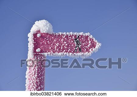 "Iced over signpost of a winter hiking trail, Bever, Engadine, Canton of Graubunden or Grisons, Switzerland, Europe" View Large Photo Image Stock Photograph - "Iced over signpost of a winter hiking trail, Bever, Engadine, Canton of Graubunden or Grisons, Switzerland, Europe". Fotosearch