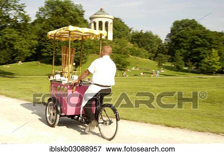 "Iceman or ice-cream seller, Monopteros at back, Englischer Garten, Munich, Upper Bavaria, Bavaria, Germany, Europe" View Large Photo Image Stock Photo - "Iceman or ice-cream seller, Monopteros at back, Englischer Garten, Munich, Upper Bavaria, Bavaria, Germany, Europe". Fotosearch