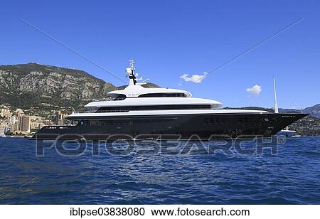 Icon motor yacht Icon at anchor in front of the Principality of Monaco View Large Photo Image Stock Image - Icon motor yacht Icon at anchor in front of the Principality of Monaco. Fotosearch