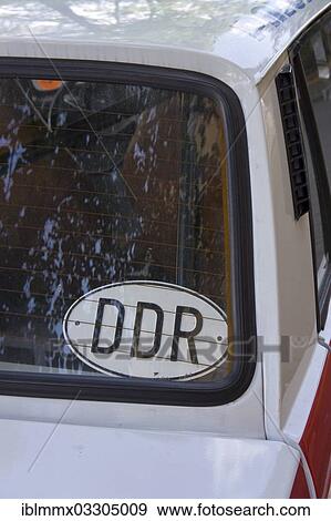 "IFA Wartburg 353w car with a GDR country sign, English for DDR, Bad Liebenstein, Thuringia, Germany, Europe" View Large Photo Image Stock Photo - "IFA Wartburg 353w car with a GDR country sign, English for DDR, Bad Liebenstein, Thuringia, Germany, Europe". Fotosearch
