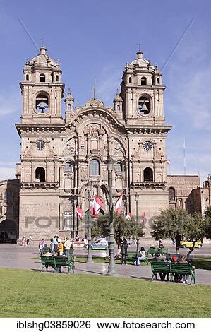 "Iglesia La Compania de Jesus Church, Plaza Mayor, Cusco Province, Peru, South America" View Large Photo Image Stock Photograph - "Iglesia La Compania de Jesus Church, Plaza Mayor, Cusco Province, Peru, South America". Fotosearch
