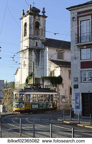 "Igreja de Santa Luzia, Rococo church, and a tram, old town, Alfama, Lago das Portas, Lisbon, Portugal, Europe" View Large Photo Image Stock Image - "Igreja de Santa Luzia, Rococo church, and a tram, old town, Alfama, Lago das Portas, Lisbon, Portugal, Europe". Fotosearch