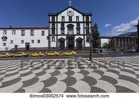 Picture - "Igreja Sao Joao church, Praco do Municipio, Santa Luzia, Funchal, Madeira, Portugal, Europe". Fotosearch