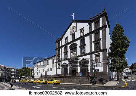 Stock Image - "Igreja Sao Joao church, Praco do Municipio, Santa Luzia, Funchal, Madeira, Portugal, Europe". Fotosearch