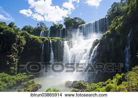 Picture - "Iguazu Falls, Iguazu National Park, UNESCO World Heritage Site, Argentina, South America". Fotosearch