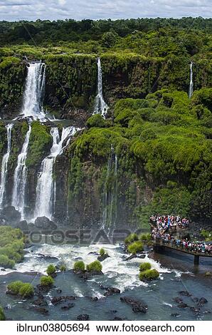 Picture - "Iguazu Falls, UNESCO World Heritage Site, Parana, Brazil, South America". Fotosearch