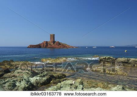 Stock Photo - "Ile d'Or island, Le Dramont, French Riviera, Var, Provence-Alpes-Cote d? ÇÖAzur, France, Europe". Fotosearch