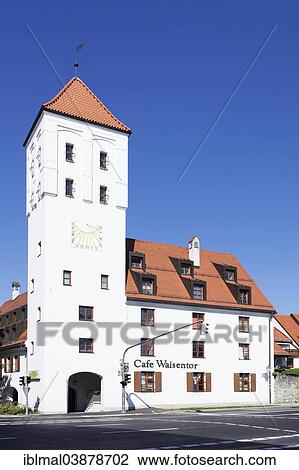 Stock Image - "Illertor tower, Kempten, Allgau, Upper Swabia, Swabia, Bavaria, Germany, Europe". Fotosearch