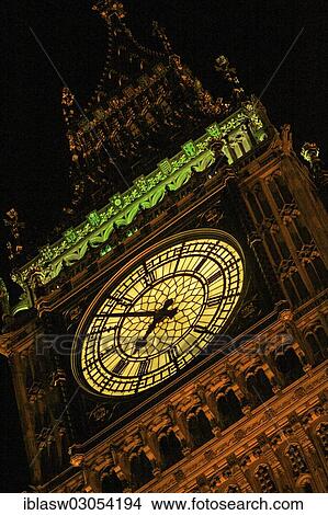 "Illuminated clock of the clock tower of Big Ben at night, London, London region, England, United Kingdom, Europe" View Large Photo Image Picture - "Illuminated clock of the clock tower of Big Ben at night, London, London region, England, United Kingdom, Europe". Fotosearch