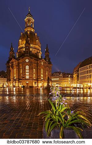 "Illuminated Frauenkirche church at the blue hour, Neumarkt, Dresden, Saxony, Germany, Europe" View Large Photo Image Stock Image - "Illuminated Frauenkirche church at the blue hour, Neumarkt, Dresden, Saxony, Germany, Europe". Fotosearch