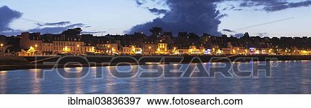 "Illuminated houses along the coast, Camaret-sur-Mer, Departement Finistere, Brittany, France, Europe" View Large Photo Image Stock Photo - "Illuminated houses along the coast, Camaret-sur-Mer, Departement Finistere, Brittany, France, Europe". Fotosearch