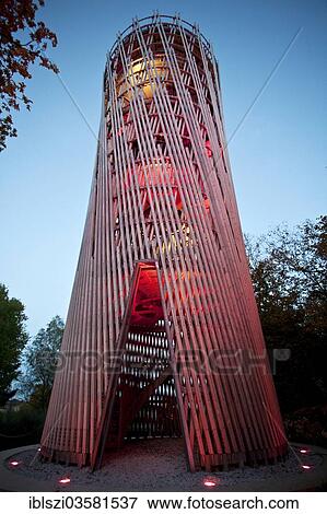 "Illuminated Juebergturm tower during the Lichtgarten Sauerlandpark event, Hemer, North Rhine-Westphalia, Germany, Europe" View Large Photo Image Stock Photo - "Illuminated Juebergturm tower during the Lichtgarten Sauerlandpark event, Hemer, North Rhine-Westphalia, Germany, Europe". Fotosearch