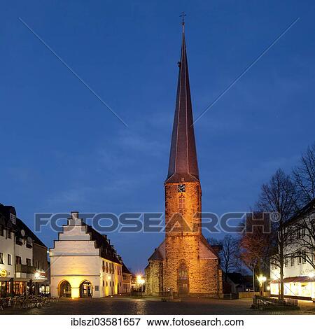 "Illuminated Ruhrtalmuseum and St. Victor's Church at dusk, Schwerte, North Rhine-Westphalia, Germany, Europe" View Large Photo Image Stock Photo - "Illuminated Ruhrtalmuseum and St. Victor's Church at dusk, Schwerte, North Rhine-Westphalia, Germany, Europe". Fotosearch