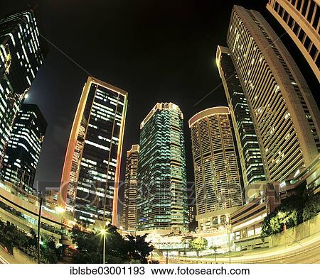 "Illuminated skyscrapers at night, Central District, Victoria Island, Central District, Hong Kong, Hong Kong Island, Hong kong, China, People's Republic of China, Asia" View Large Photo Image Stock Image - "Illuminated skyscrapers at night, Central District, Victoria Island, Central District, Hong Kong, Hong Kong Island, Hong kong, China, People's Republic of China, Asia". Fotosearch