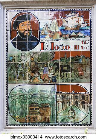 "Image made from tiles, part of the alley of tile images in the Jardim Botanico da Madeira or Botanical Garden, on the grounds of the farm of the Reid hotelier family, Jose Bernardo foundation, Terreiro da Luta, Funchal, Madeira, Portugal, Europe" View Large Photo Image Picture - "Image made from tiles, part of the alley of tile images in the Jardim Botanico da Madeira or Botanical Garden, on the grounds of the farm of the Reid hotelier family, Jose Bernardo foundation, Terreiro da Luta, Funchal, Madeira, Portugal, Europe". Fotosearch