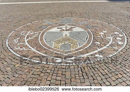 Stock Photograph - "Image made with cobblestones, town centre of Assisi, Umbria, Italy, Europe". Fotosearch