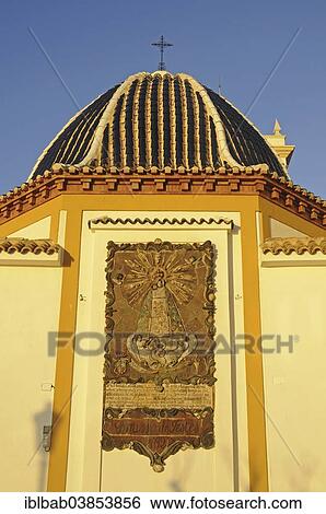 "Image of a saint, wall relief, dome, Church of San Jaime, in the evening light, Benidorm, Costa Blanca, Province of Alicante, Spain, Europe" View Large Photo Image Stock Photograph - "Image of a saint, wall relief, dome, Church of San Jaime, in the evening light, Benidorm, Costa Blanca, Province of Alicante, Spain, Europe". Fotosearch