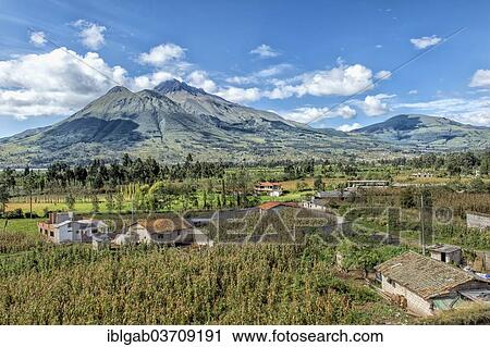 Stock Image - "Imbabura volcano, Imbabura Province, Ecuador, South America". Fotosearch