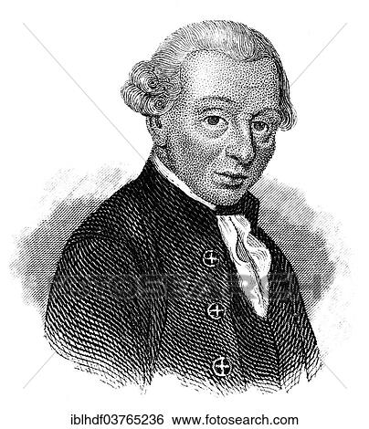 Stock Photograph - "Immanuel Kant, 1724 - 1804, a German philosopher of the Enlightenment". Fotosearch