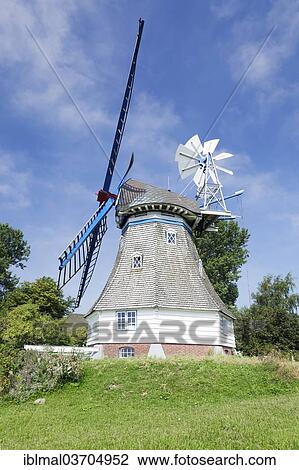 "Immanuel Windmill, typical Dutch-style smock windmill, Kronprinzenkoog, Schleswig-Holstein, Germany, Europe" View Large Photo Image Stock Image - "Immanuel Windmill, typical Dutch-style smock windmill, Kronprinzenkoog, Schleswig-Holstein, Germany, Europe". Fotosearch