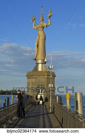"Imperia statue, Constance Harbor, Bodensee, Lake constance, Konstanz, Constance, Baden-Wuerttemberg, Germany, Europe" View Large Photo Image Picture - "Imperia statue, Constance Harbor, Bodensee, Lake constance, Konstanz, Constance, Baden-Wuerttemberg, Germany, Europe". Fotosearch