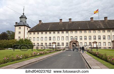Stock Image - "Imperial Abbey of Corvey, UNESCO World Heritage Site, Hoxter, North Rhine-Westphalia, Germany, Europe". Fotosearch