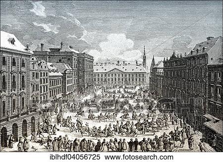 "Imperial sleigh ride, Neuer Markt or Mehlmarkt, historic cityscape, 18th century, Vienna, Austria, Europe" View Large Photo Image Stock Photography - "Imperial sleigh ride, Neuer Markt or Mehlmarkt, historic cityscape, 18th century, Vienna, Austria, Europe". Fotosearch
