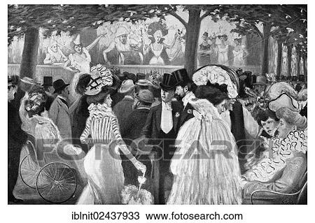 "In front of the Theatre des Auteurs gais, an illustration from Moderne Kunst in Meisterholzschnitten, a yearbook from 1900" View Large Photo Image Stock Image - "In front of the Theatre des Auteurs gais, an illustration from Moderne Kunst in Meisterholzschnitten, a yearbook from 1900". Fotosearch