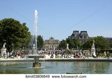 Stock Photo - "In Jardin des Tuileries or Tuileries Garden, Paris, Ile-de-France, France, Europe". Fotosearch