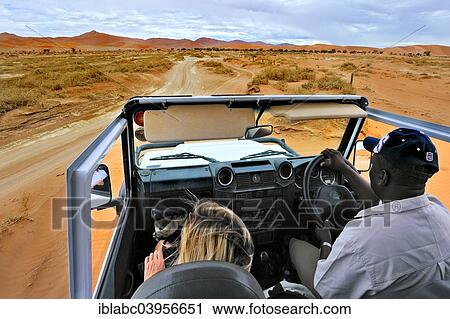 "In Safari car on the dunes of the Sossusvlei, Namibia, Africa" View Large Photo Image Stock Image - "In Safari car on the dunes of the Sossusvlei, Namibia, Africa". Fotosearch