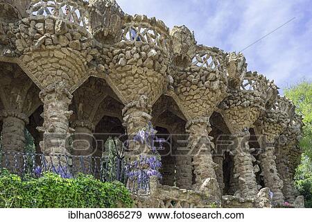 "In the Park Guell, by Antoni Gaudi, La Salut, Barcelona, ​​Region of Catalonia, Spain, Europe" View Large Photo Image Stock Photo - "In the Park Guell, by Antoni Gaudi, La Salut, Barcelona, ​​Region of Catalonia, Spain, Europe". Fotosearch