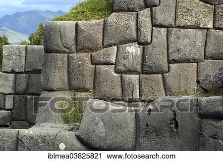 "Inca Wall in Sacsayhuaman or Saksaywaman, Cusco, Cuzco, Peru, South America" View Large Photo Image Stock Image - "Inca Wall in Sacsayhuaman or Saksaywaman, Cusco, Cuzco, Peru, South America". Fotosearch