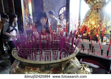 "Incense sticks in the Leong San Temple, a Buddhist temple in the Indian district, Little India, city centre, Singapore, Asia" View Large Photo Image Picture - "Incense sticks in the Leong San Temple, a Buddhist temple in the Indian district, Little India, city centre, Singapore, Asia". Fotosearch