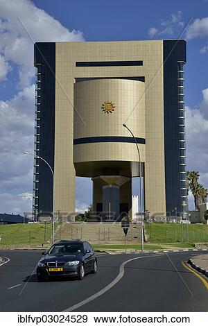 Stock Photo - "Independence Memorial Museum, completed in July 2012, Windhoek, Namibia, Africa". Fotosearch