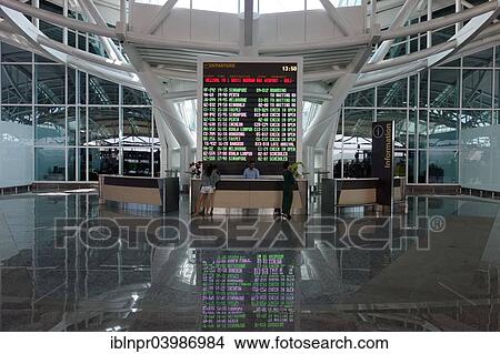 "Information desk with LED display board, departures, Ngurah Rai Airport or Denpasar International Airport, Tuban, Bali, Indonesia, Asia" View Large Photo Image Picture - "Information desk with LED display board, departures, Ngurah Rai Airport or Denpasar International Airport, Tuban, Bali, Indonesia, Asia". Fotosearch