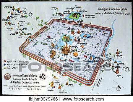 "Information sign, site plan, Sukhothai Historical Park, Sukhothai, Northern Thailand, Thailand, Asia" View Large Photo Image Stock Image - "Information sign, site plan, Sukhothai Historical Park, Sukhothai, Northern Thailand, Thailand, Asia". Fotosearch