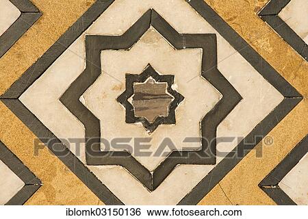 Stock Photograph - "Inlay work, Taj Mahal, mausoleum, UNESCO World Heritage Site, Agra, Uttar Pradesh, India, Asia". Fotosearch