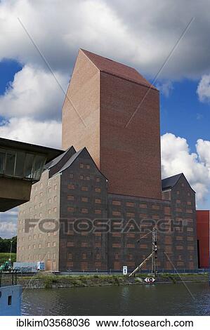 "Innenhafen, Inner Harbour, North Rhine-Westphalia State Archive building, Germany's largest archive building, Innenhafen, Duisburg, Ruhr district, North Rhine-Westphalia, Germany, Europe" View Large Photo Image Stock Photograph - "Innenhafen, Inner Harbour, North Rhine-Westphalia State Archive building, Germany's largest archive building, Innenhafen, Duisburg, Ruhr district, North Rhine-Westphalia, Germany, Europe". Fotosearch