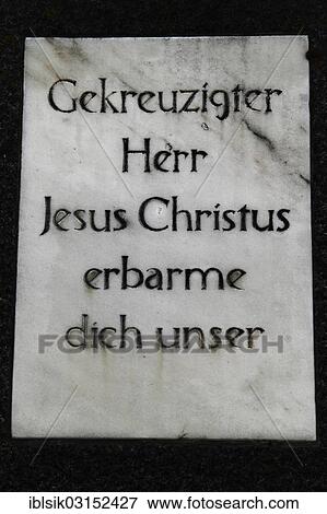 "Inscription on the base of a wayside cross, Landkreis Biberach, Oberschwaben, near Oberstadion, Baden-Wurttemberg, Germany, Europe" View Large Photo Image Stock Photo - "Inscription on the base of a wayside cross, Landkreis Biberach, Oberschwaben, near Oberstadion, Baden-Wurttemberg, Germany, Europe". Fotosearch